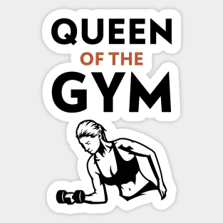 Queen In The Gym Sticker